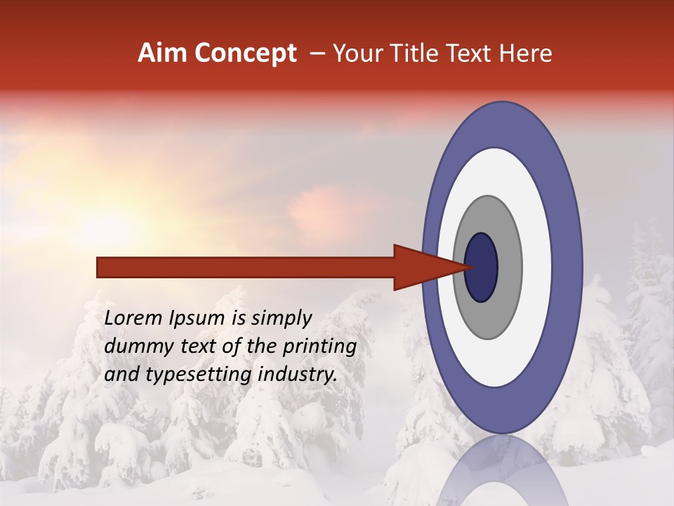 Travel Sunrise Tree PowerPoint Template