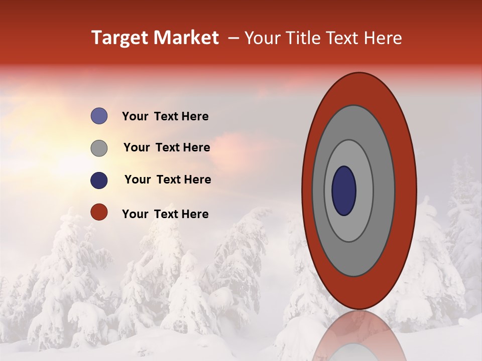 Travel Sunrise Tree PowerPoint Template