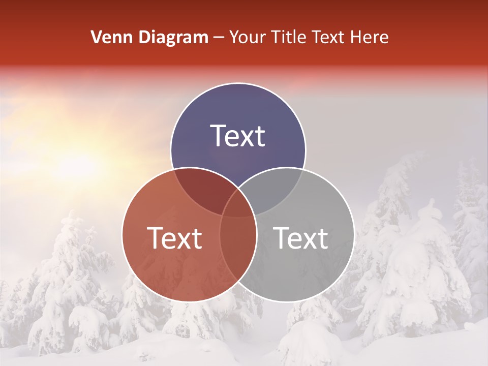 Travel Sunrise Tree PowerPoint Template