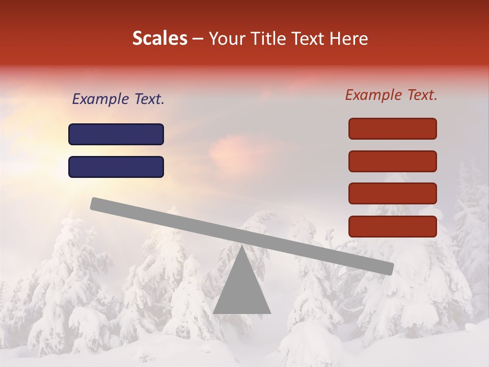 Travel Sunrise Tree PowerPoint Template