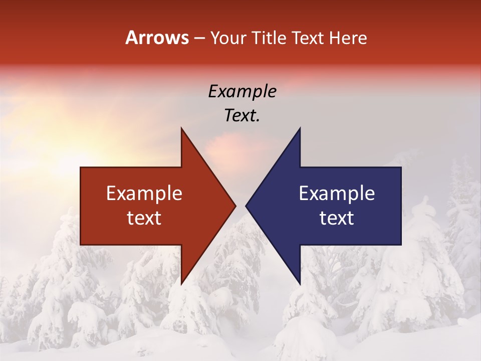 Travel Sunrise Tree PowerPoint Template