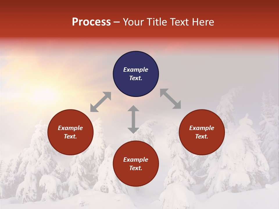Travel Sunrise Tree PowerPoint Template