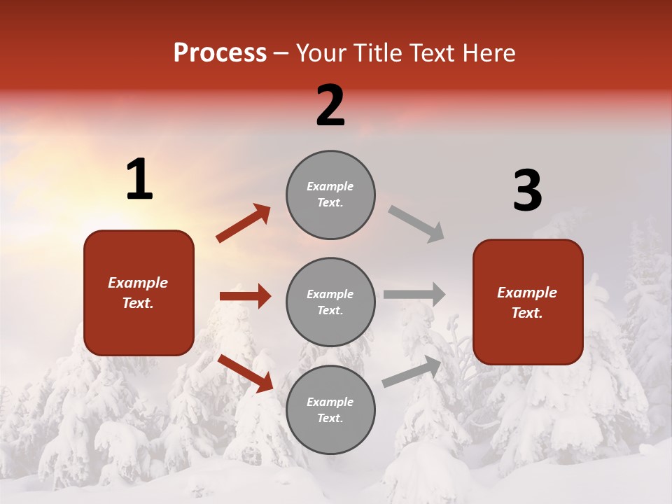 Travel Sunrise Tree PowerPoint Template