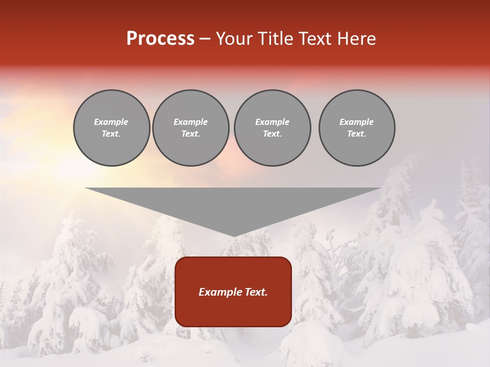 Travel Sunrise Tree PowerPoint Template
