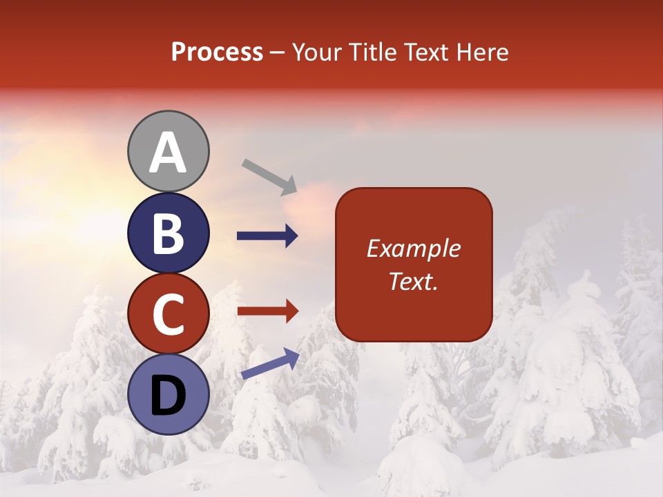 Travel Sunrise Tree PowerPoint Template