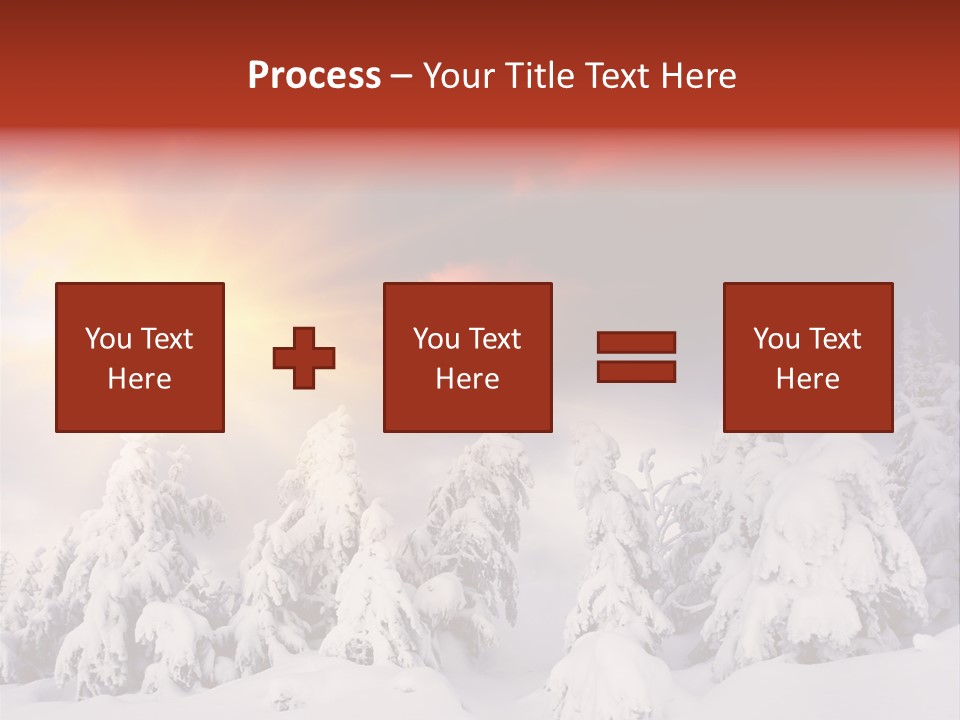 Travel Sunrise Tree PowerPoint Template