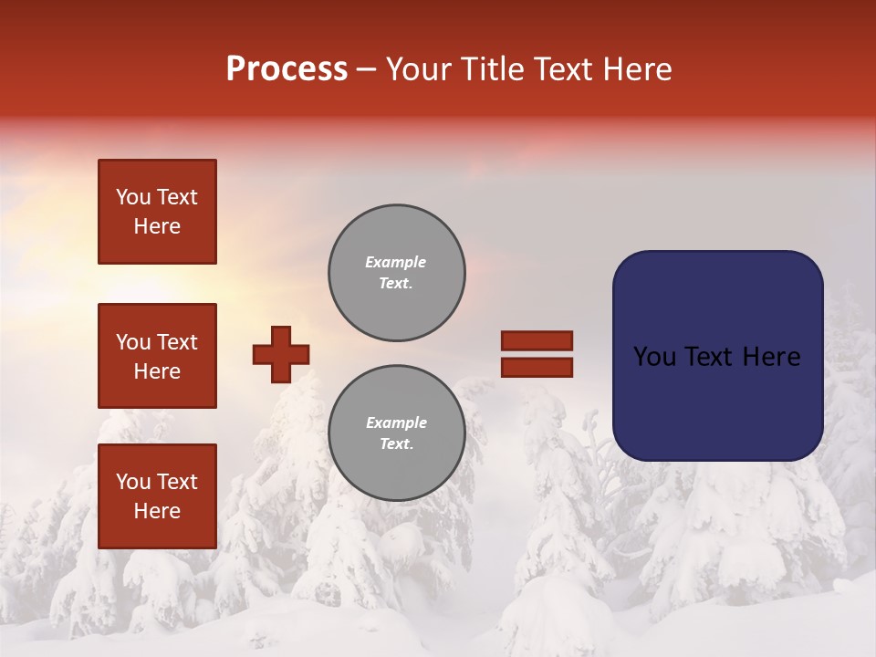 Travel Sunrise Tree PowerPoint Template