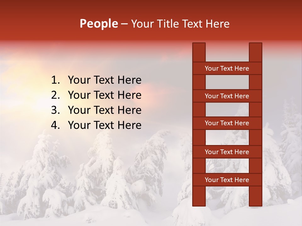 Travel Sunrise Tree PowerPoint Template
