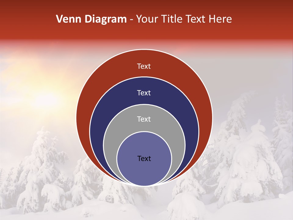 Travel Sunrise Tree PowerPoint Template