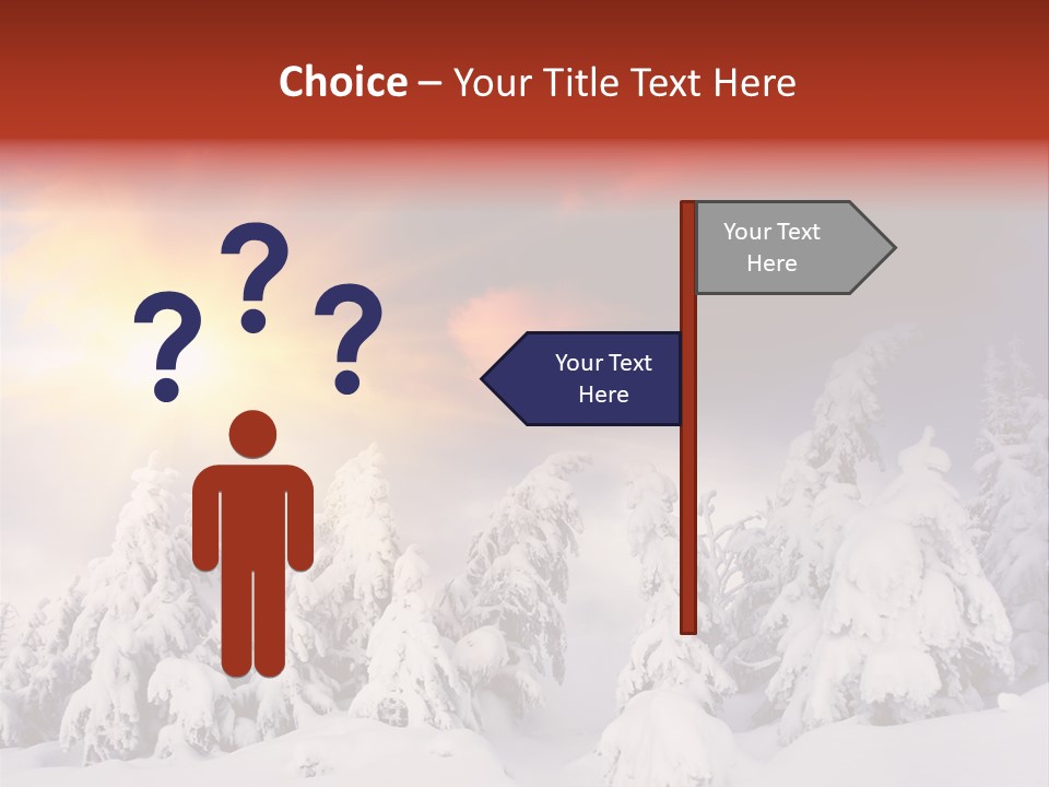 Travel Sunrise Tree PowerPoint Template