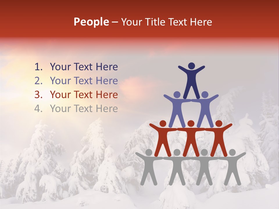 Travel Sunrise Tree PowerPoint Template