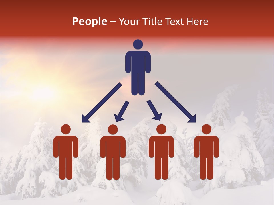 Travel Sunrise Tree PowerPoint Template