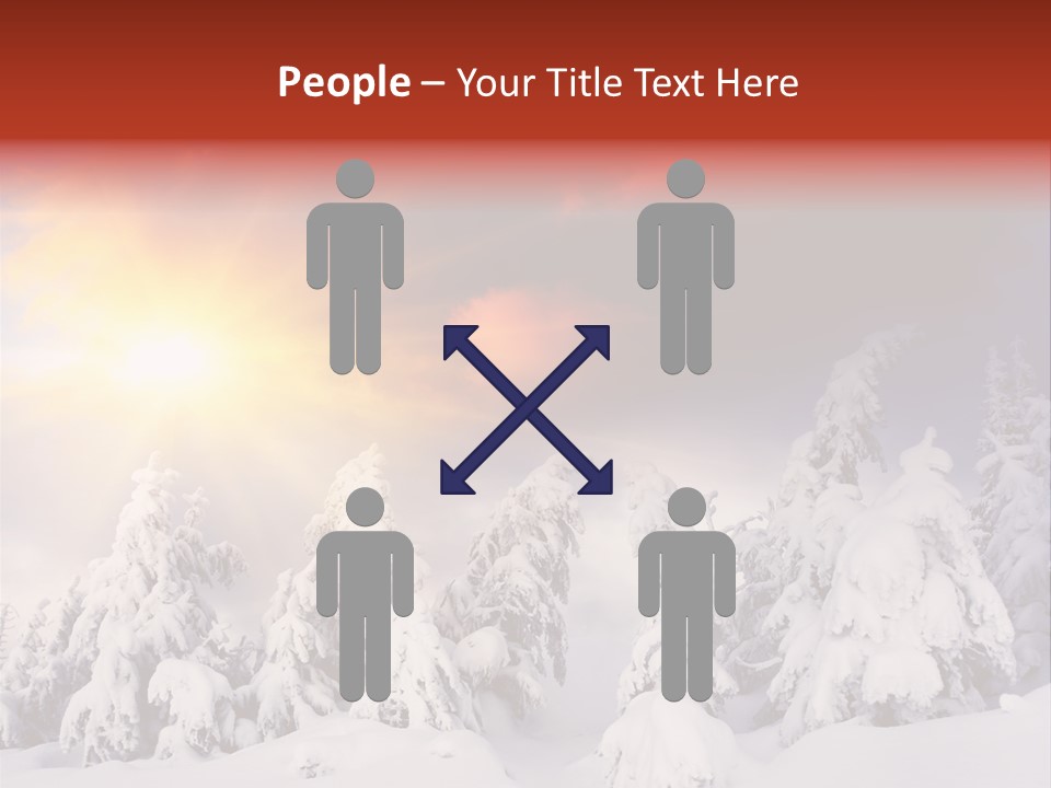 Travel Sunrise Tree PowerPoint Template