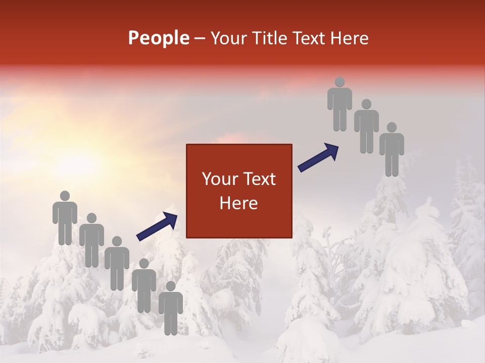Travel Sunrise Tree PowerPoint Template