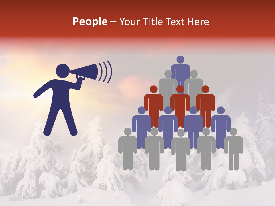 Travel Sunrise Tree PowerPoint Template