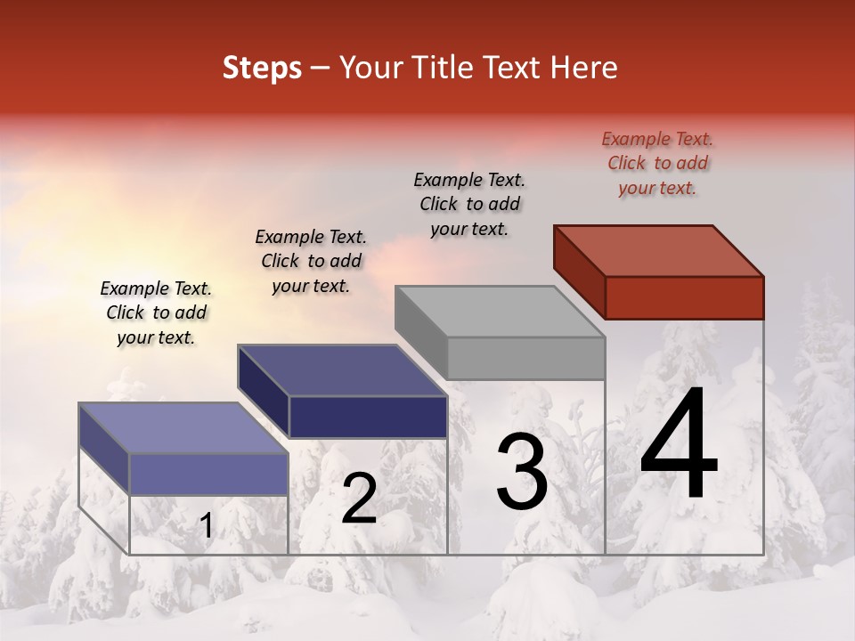 Travel Sunrise Tree PowerPoint Template