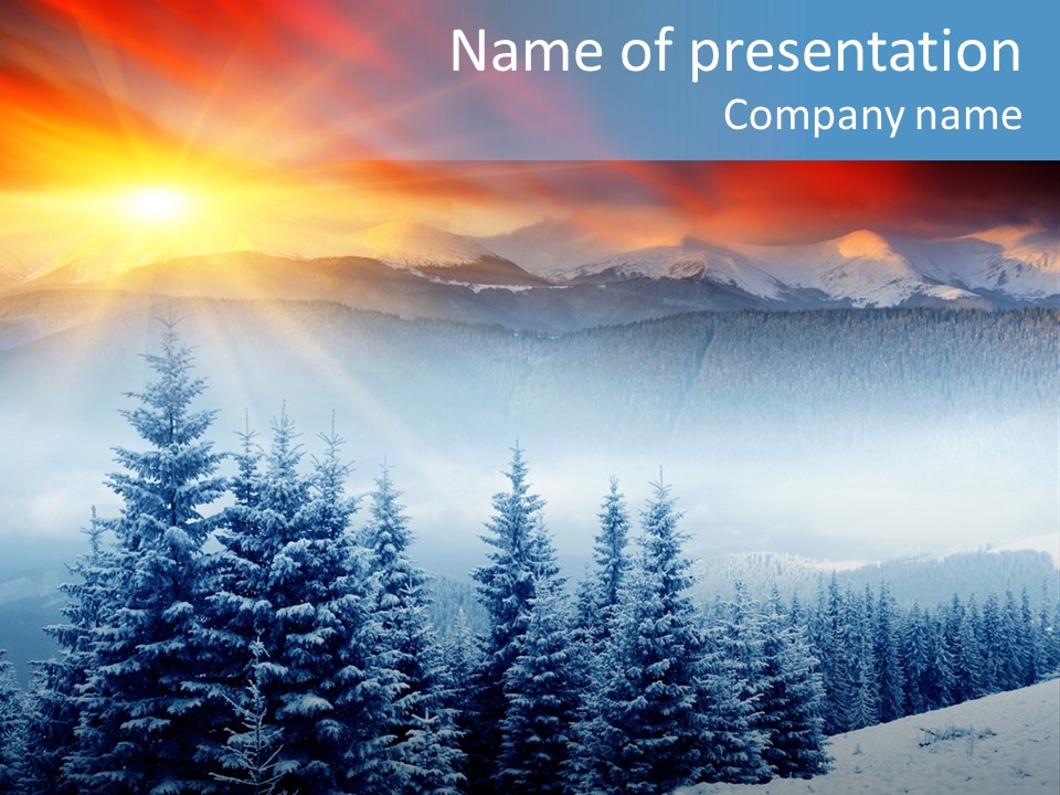 Hoarfrost Rime Cover PowerPoint Template