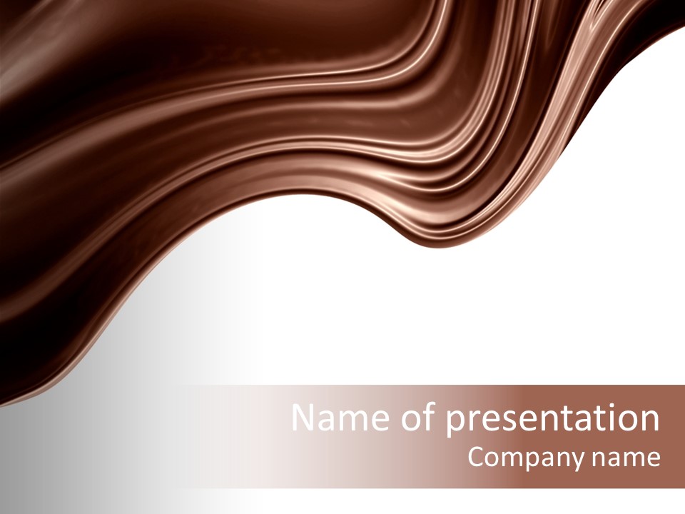 Choco Chocolate Swirl PowerPoint Template