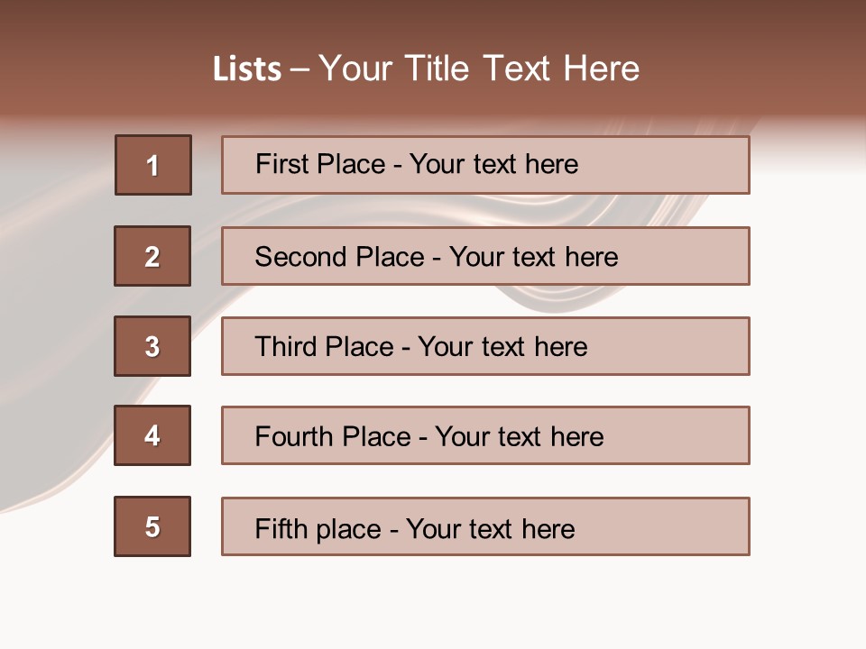 Choco Chocolate Swirl PowerPoint Template