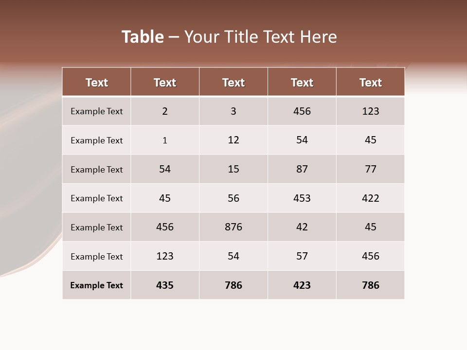 Choco Chocolate Swirl PowerPoint Template