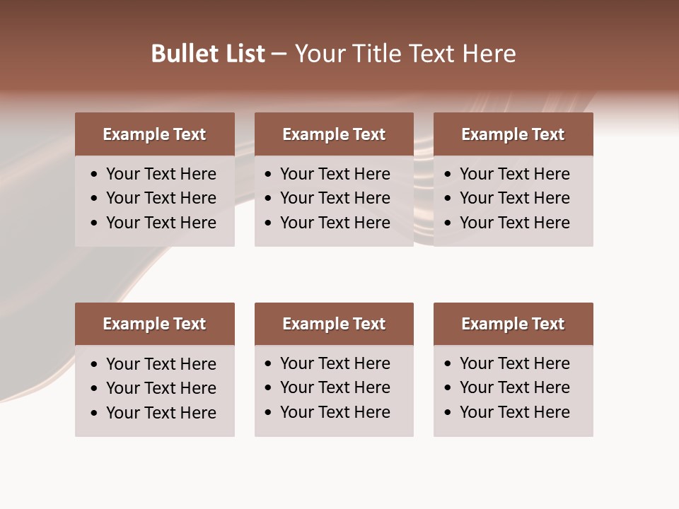 Choco Chocolate Swirl PowerPoint Template