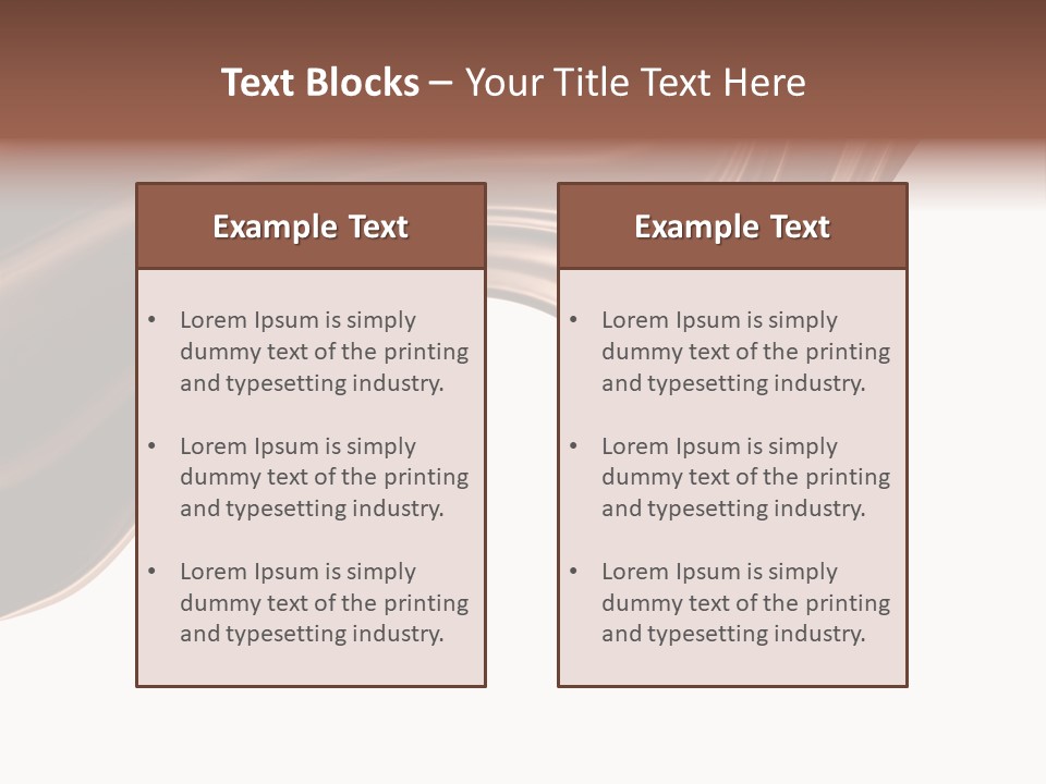 Choco Chocolate Swirl PowerPoint Template
