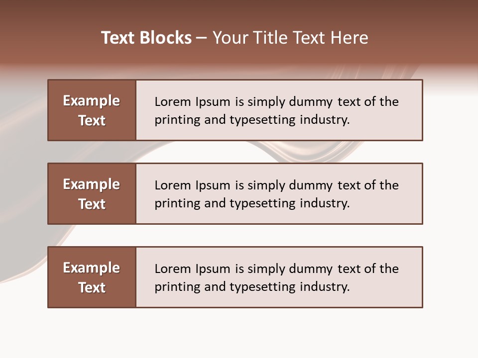 Choco Chocolate Swirl PowerPoint Template