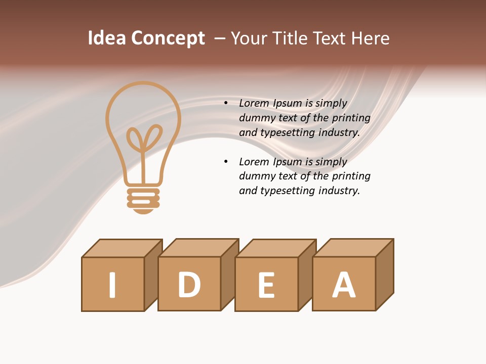 Choco Chocolate Swirl PowerPoint Template