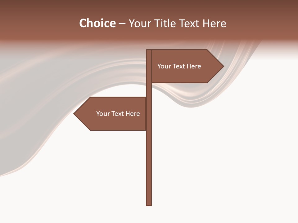 Choco Chocolate Swirl PowerPoint Template