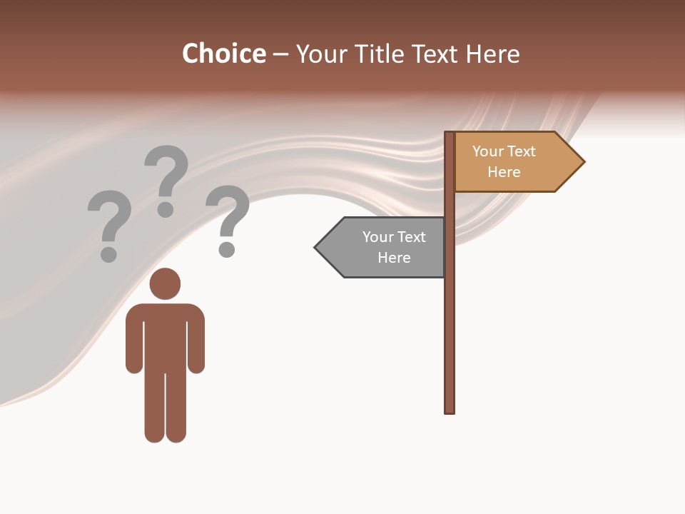 Choco Chocolate Swirl PowerPoint Template