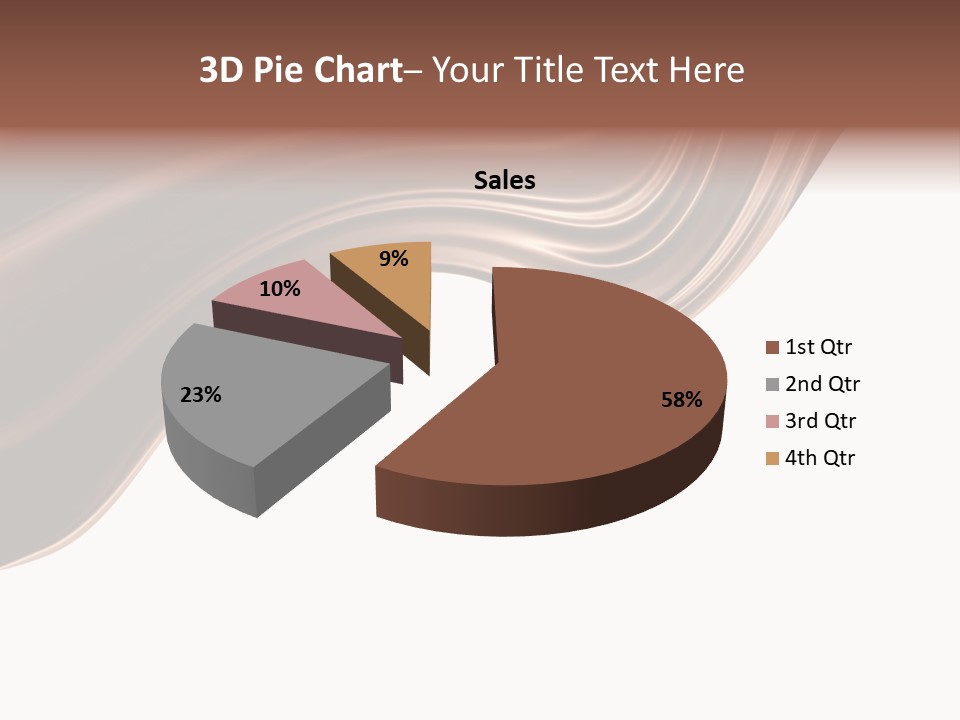 Choco Chocolate Swirl PowerPoint Template