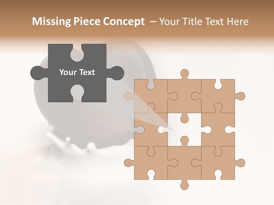 Latte Fuso Liquido PowerPoint Template