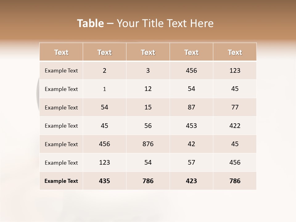 Latte Fuso Liquido PowerPoint Template