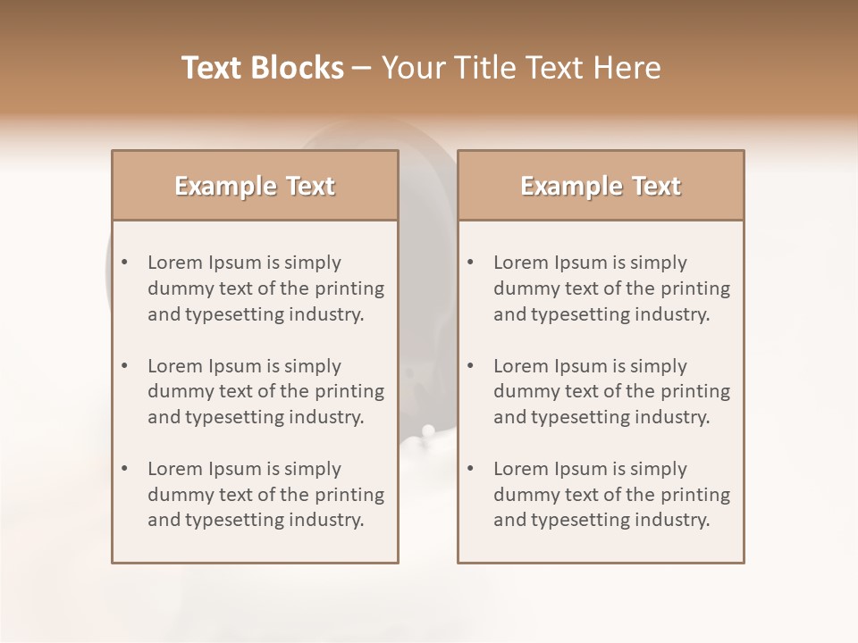 Latte Fuso Liquido PowerPoint Template