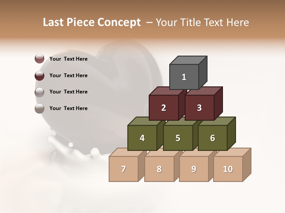 Latte Fuso Liquido PowerPoint Template