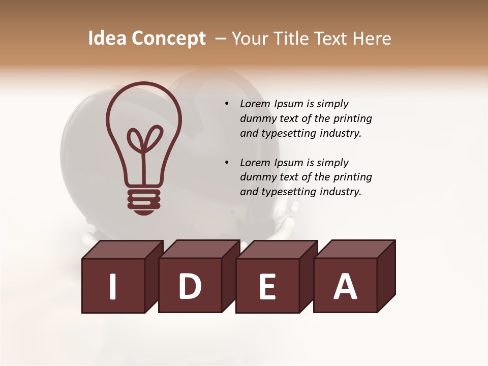 Latte Fuso Liquido PowerPoint Template