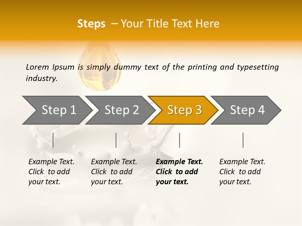 Caldo Colazione Goccia PowerPoint Template