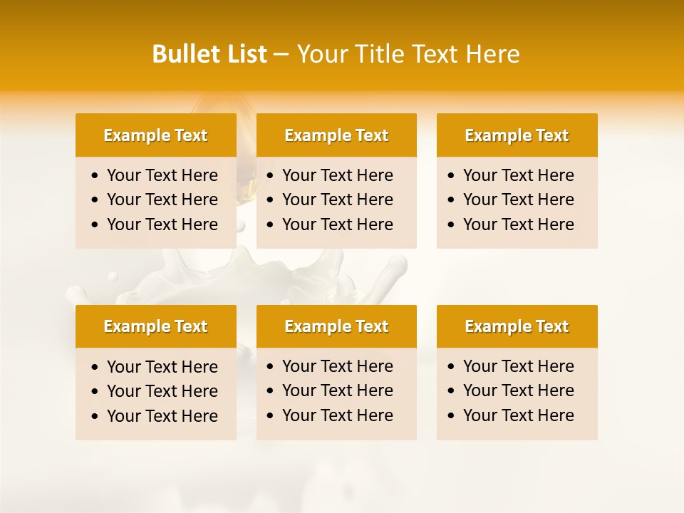 Caldo Colazione Goccia PowerPoint Template
