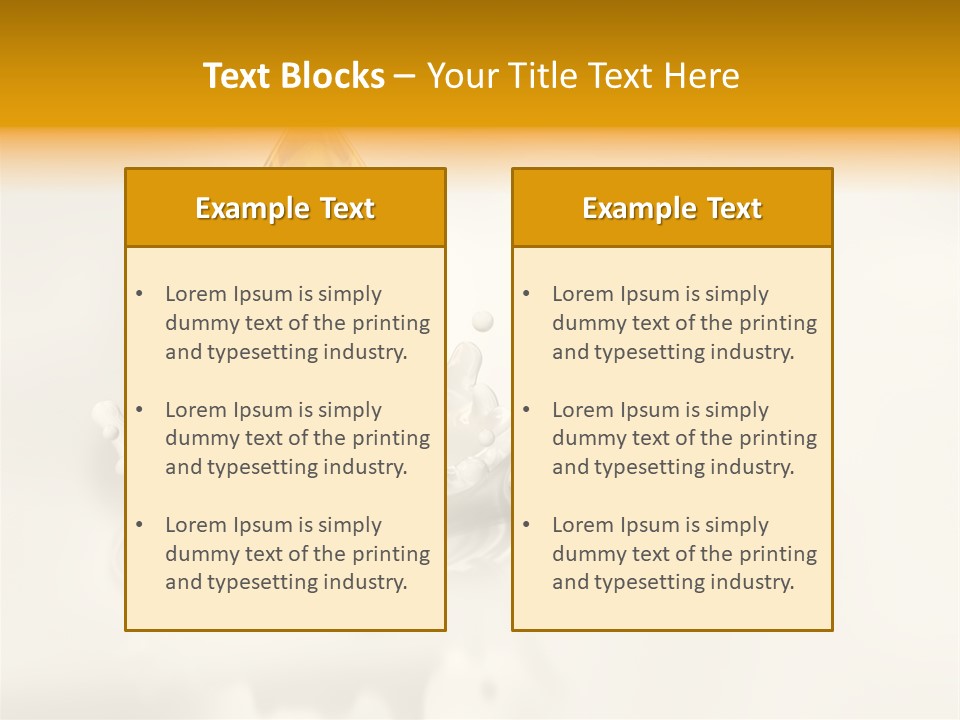 Caldo Colazione Goccia PowerPoint Template