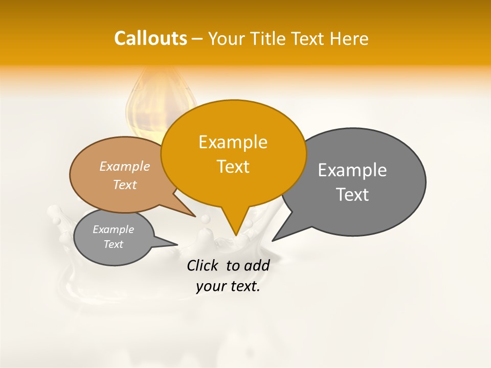 Caldo Colazione Goccia PowerPoint Template
