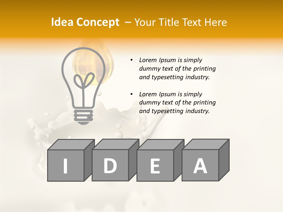 Caldo Colazione Goccia PowerPoint Template