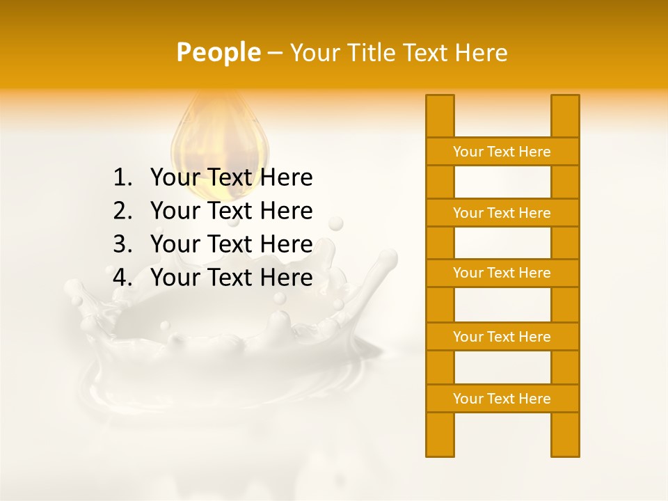 Caldo Colazione Goccia PowerPoint Template
