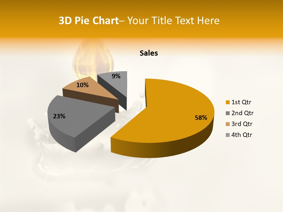 Caldo Colazione Goccia PowerPoint Template
