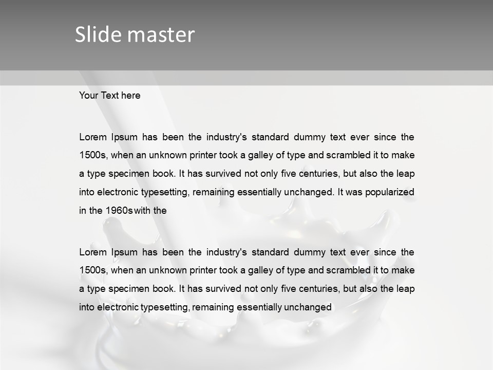 Salutare Sfondo Liquido PowerPoint Template