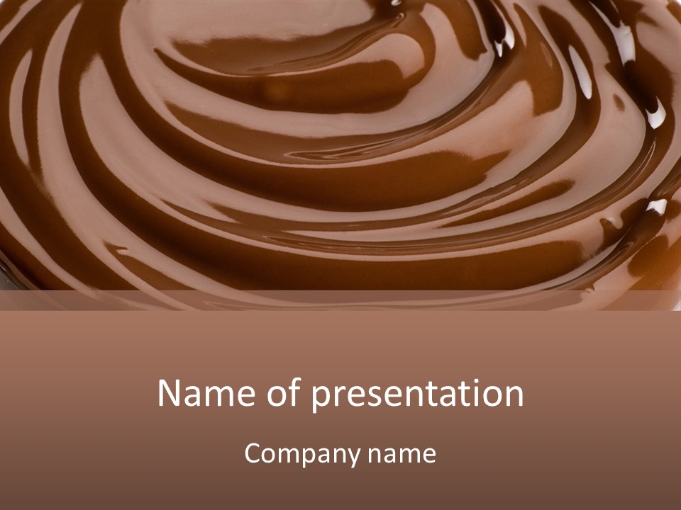 Chocolate Cooking Ingredient PowerPoint Template
