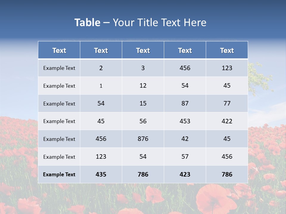 Fresh Nature Flour PowerPoint Template