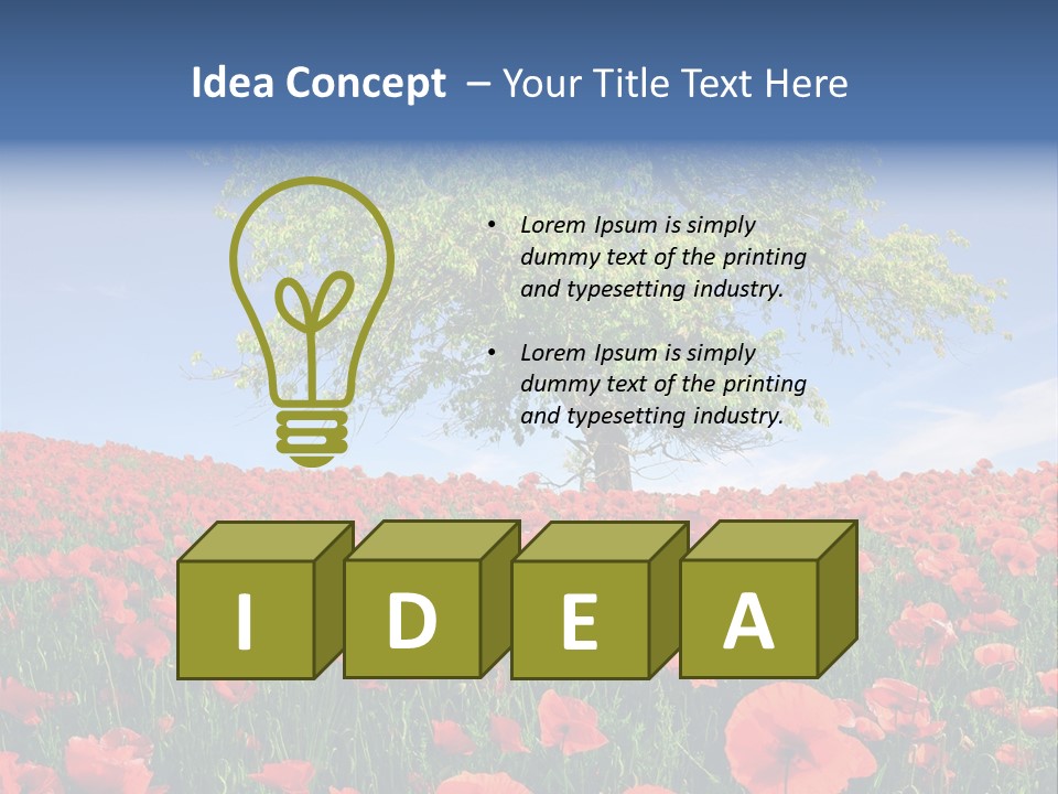 Fresh Nature Flour PowerPoint Template