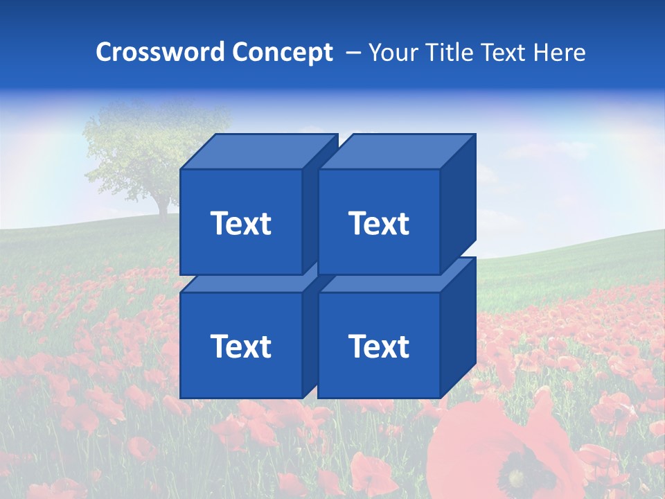 Barley Opium Field PowerPoint Template