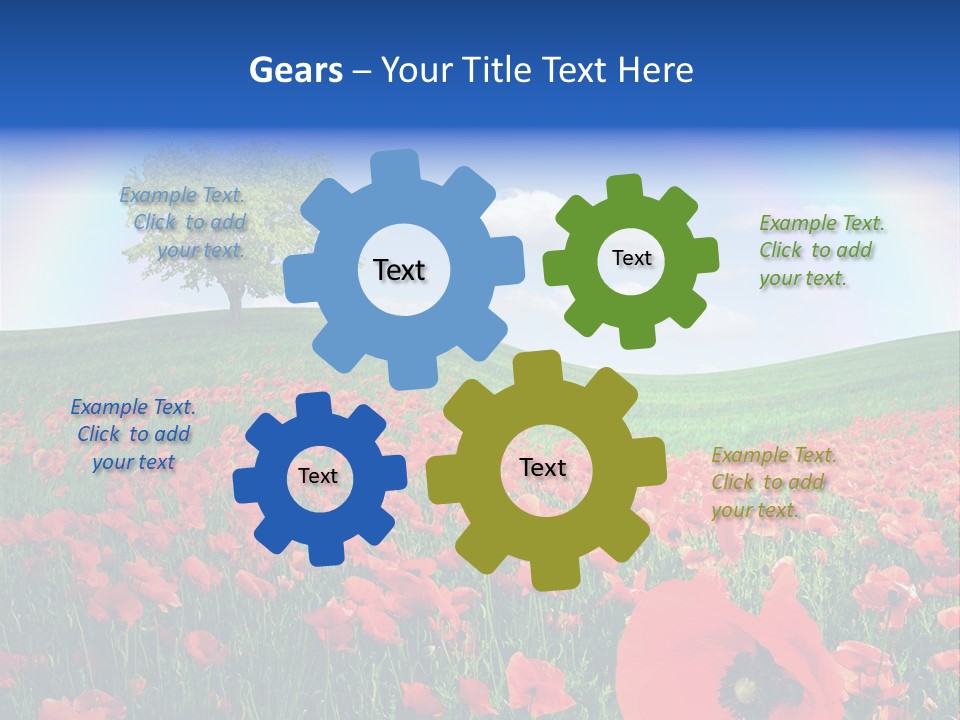 Barley Opium Field PowerPoint Template