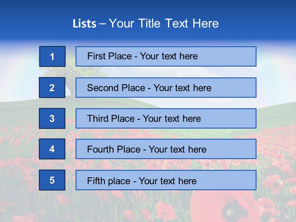 Barley Opium Field PowerPoint Template